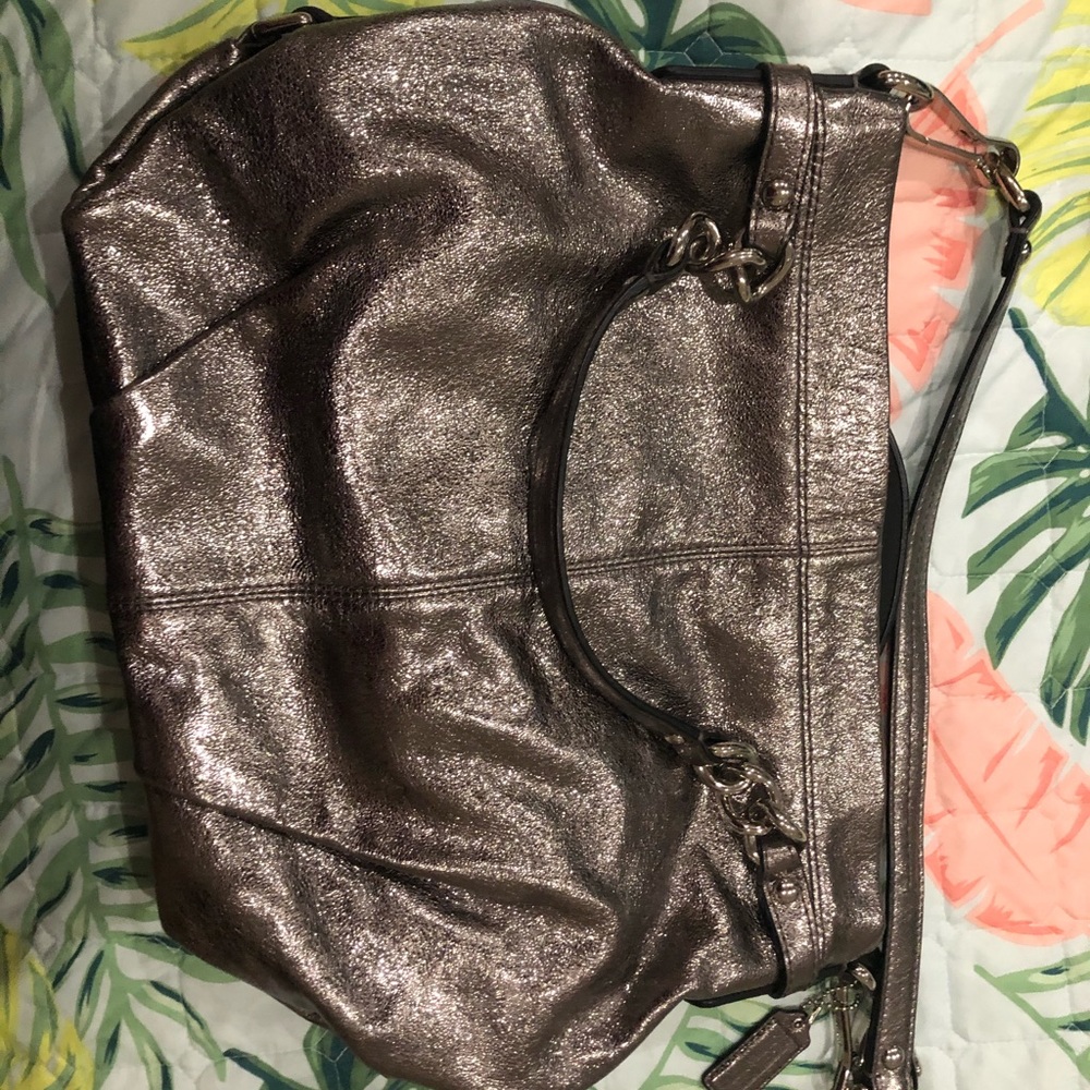 Metallic Coach Satchel - Picture 6 of 6